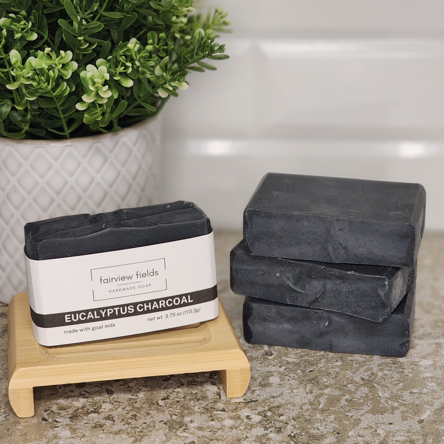 Eucalyptus Charcoal Goat Milk Soap